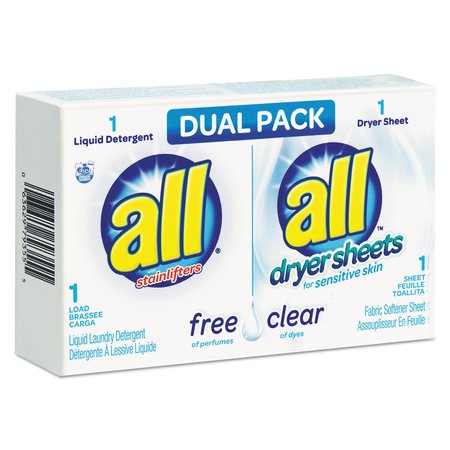 All Free Clear HE Liquid Laundry Detergent/Dryer Sheet Dual Pack, PK100 1R-2979355